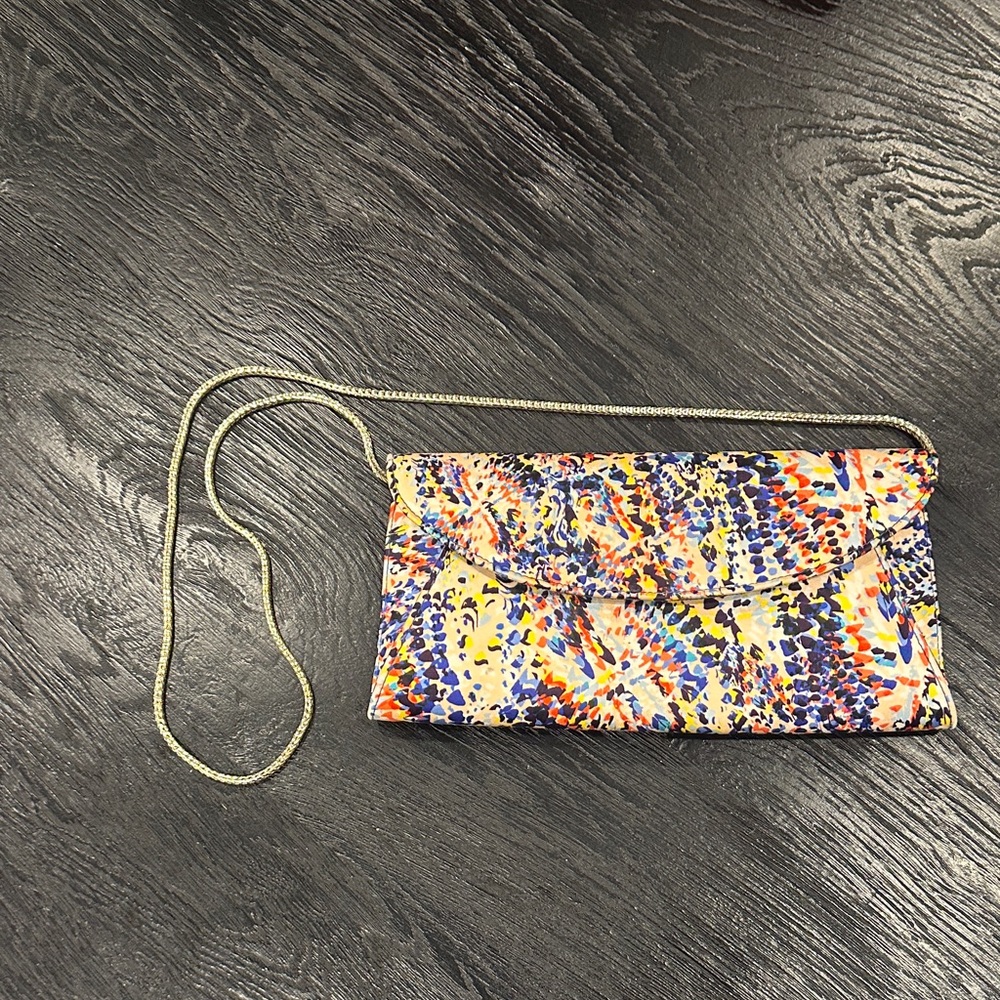 Lk Bennett Multicolor Patterned Clutch - image 1